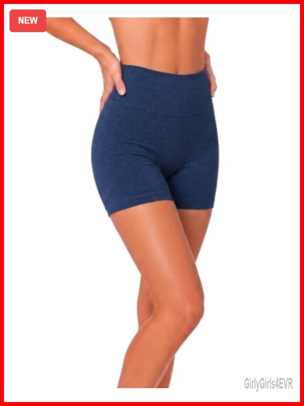 High Rise Biker Shorts No Front Seam 4 Inch Inseam Seamless Women's Active